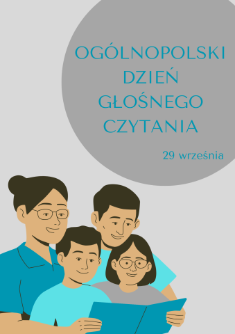 plakat na Ogólnopolski Dzień Głośnego Czytania