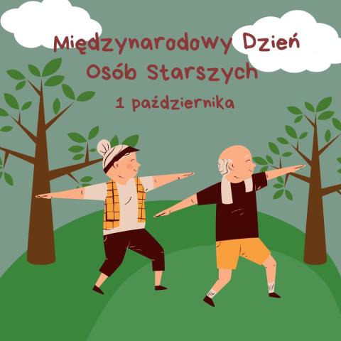 plakat promujący Międzynarodowy Dzień Osób Starszych