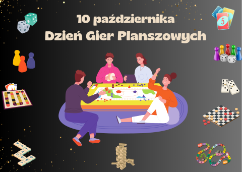 plakat promujący Dzień Gier Planszowych