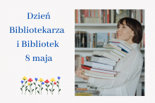 plakat promujący  Ogólnopolski Dzień Bibliotekarza i Bibliotek 