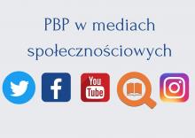 plakat promujący Bibliotekę w mediach społecznościowych