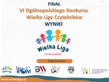 plakat Finału VI Ogólnopolskiego Konkursu Wielka Liga Czytelników