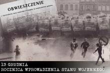 plakat - Rocznica wprowadzenia Stanu Wojennego