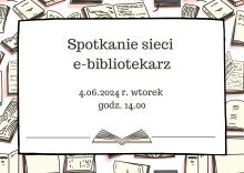 plakat zaprosznie na spotkanie sieci nauczycieli bibliotekarzy