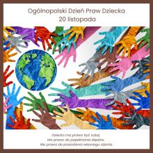 plakat promujący Ogólnopolski Dzień Praw Dziecka 