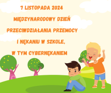 plakat promujący Obchody Dnia Przeciwko Przemocy i Nękaniu